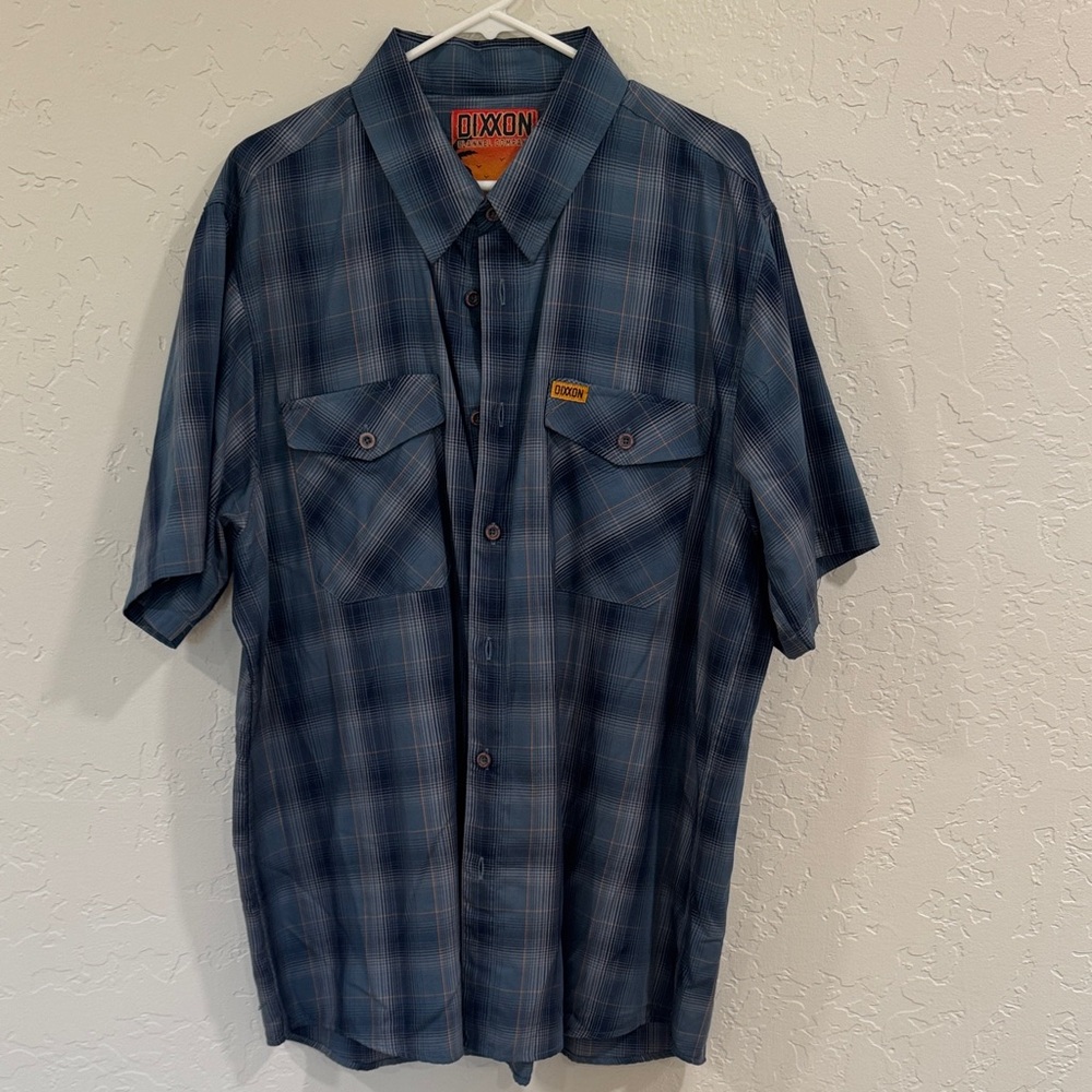 DIXXON Bamboo Blue Button Down 2X